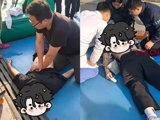 男子打球心脏骤停 球友紧急救援