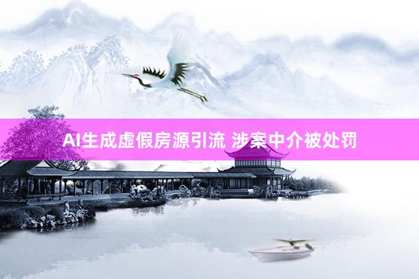 AI生成虚假房源引流 涉案中介被处罚