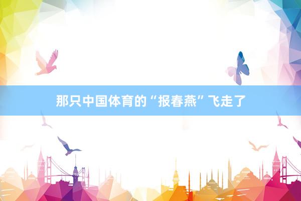 那只中国体育的“报春燕”飞走了
