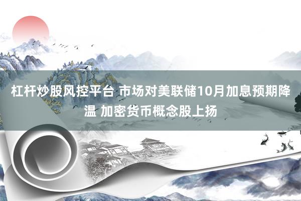杠杆炒股风控平台 市场对美联储10月加息预期降温 加密货币概念股上扬