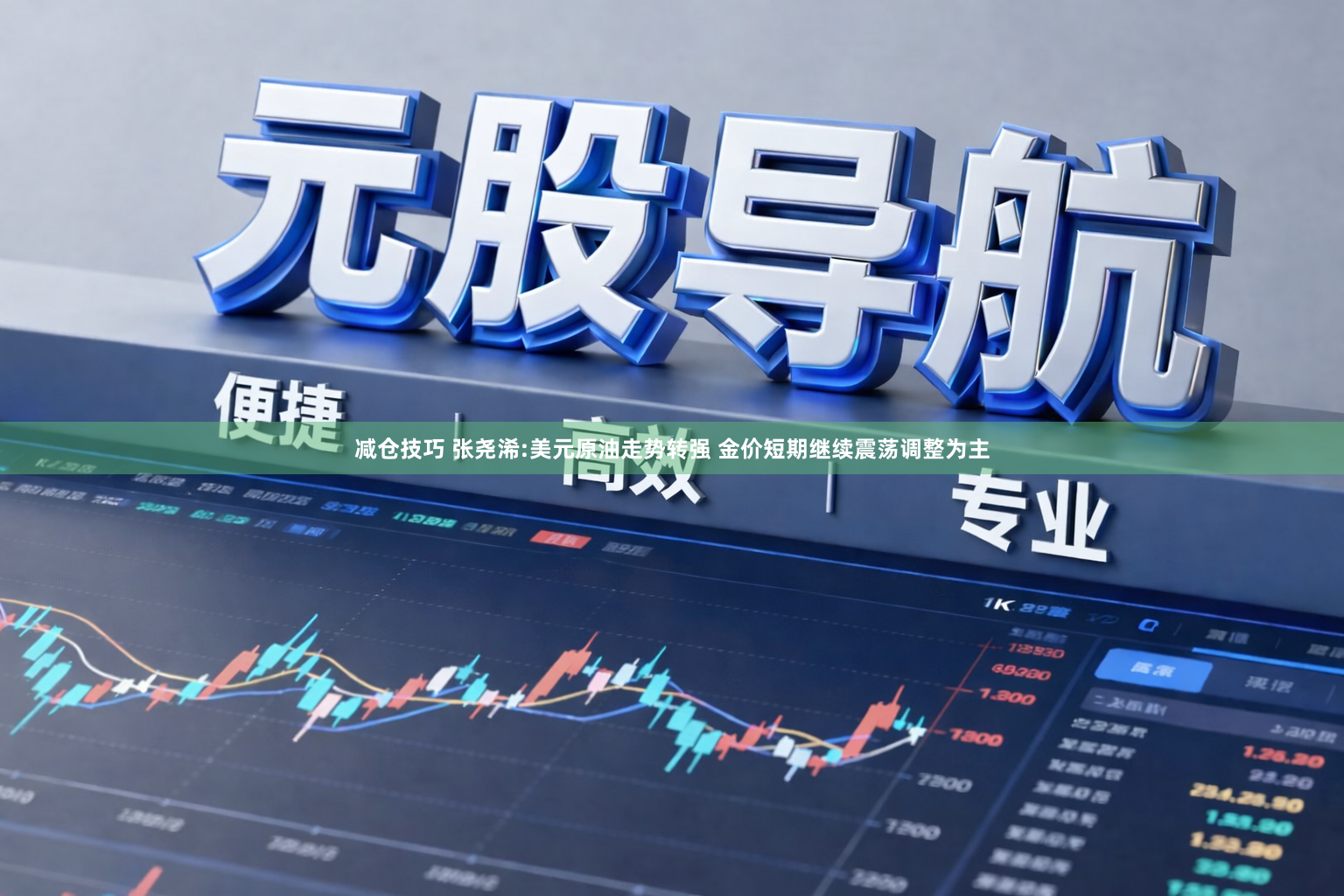 减仓技巧 张尧浠:美元原油走势转强 金价短期继续震荡调整为主